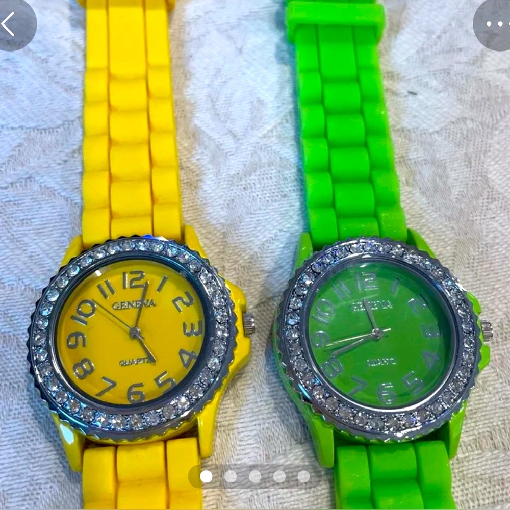 Vibrant yellow and Green Watches